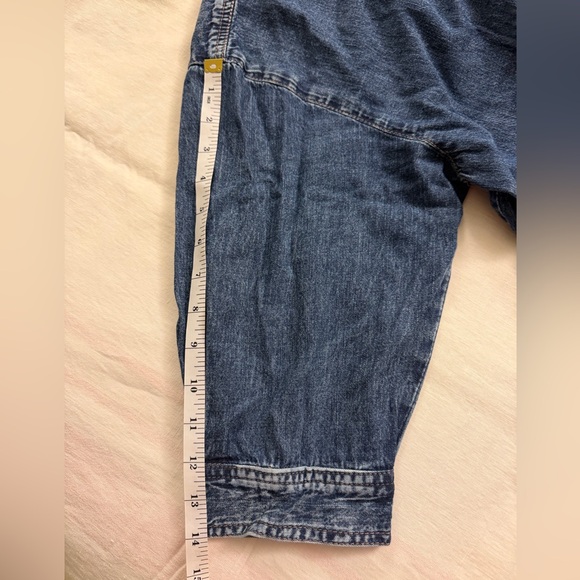 eShakti NEW Custom Shirtdress. Blue Denim,Pleated Pocketed Skirt, Sash, Sz 16W - Picture 8 of 12